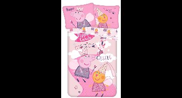 Peppa Pig Dekbedovertrek Magical Castle! 140 x 200 cm roze