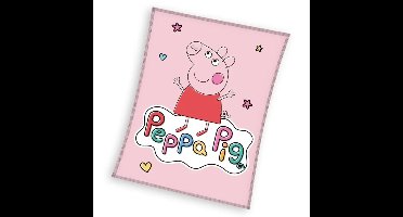 Peppa Pig Fleece plaid roze 110 x 140 cm