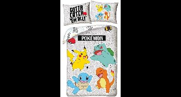 Pokemon Charmander Dekbedovertrek140 x 200 cm (70 x 90 cm) polyester