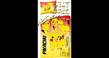 Pokémon Pikachu Dekbedovertrek 140 x 200 cm (70 x 90 cm)