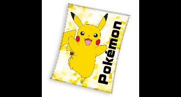Pokemon fleece deken Pikachu - 130 x 160 cm geel