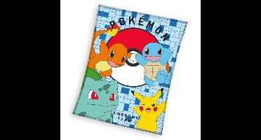 Pokemon fleece deken starters - 110 x 150 cm