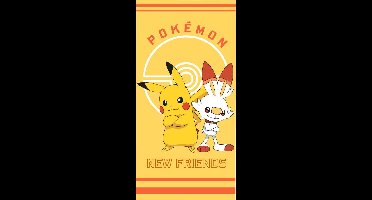 Pokemon strandlaken Polyester 70 x 140 cm geel