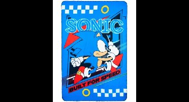 Sonic Built For Speed Fleece deken 100 x 150 cm