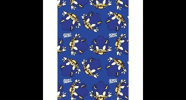 Sonic fleece plaid blauw 110 x 150 cm - polyester