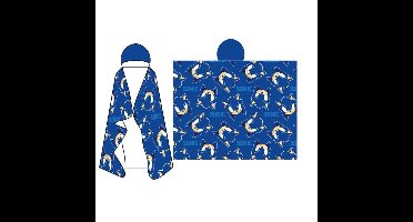 Sonic fleece plaid met capuchon 120 x 150 cm - polyester