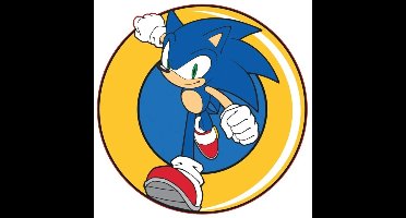 Sonic sierkussen rond blauw/geel