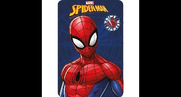 Spiderman Fleece deken crime blauw 100 x 140 cm
