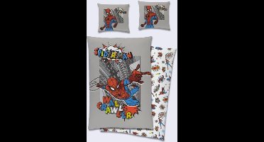Spiderman Wall Crawler dekbedovertrek - Eenpersoons - 140 x 200 cm - Katoen