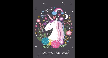 Unicorn fleece deken Unicorns are Real - 100 x 140 cm