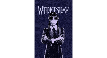 Wednesday fleece deken - 100 x 150 cm Paars