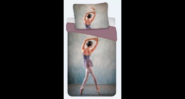 Ballerina Dekbedovertrek katoen - Eenpersoons - 140 x 200 cm