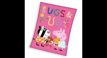 Peppa Pig Coral fleece deken bugs- 110 x 140 cm