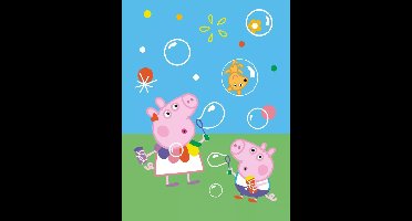 Peppa Pig Coral fleece deken bellenblazen - 130 x 170 cm