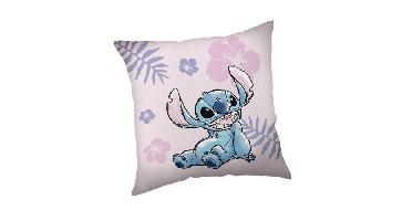 Stitch sierkussen roze 35x35 cm