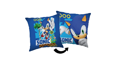 Sonic sierkussen blauw - 40 x 40 cm