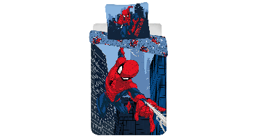 Dekbedovertrek Spiderman 160 x 200 cm - 70 x 80 cm - Duits / Poolse maat