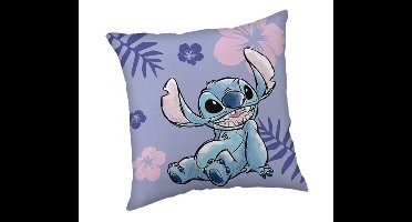 Stitch sierkussen paars 35 x 35 cm