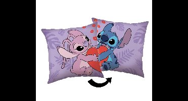 Stitch sierkussen paars 40 x 40 cm