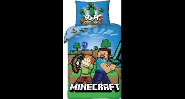 Minecraft Dekbedovertrek Boom - 140 x 200 cm - Katoen