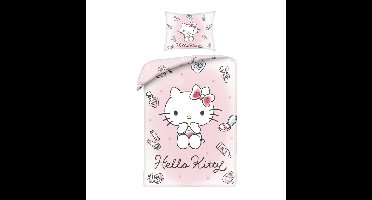 Hello Kitty Dekbedovertrek 140x200 cm - 70x90 cm -Polyester