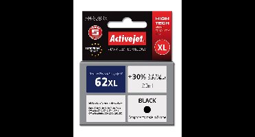 Activejet AH-62BRX inkt (vervanging HP 62XL C2P05AE; Premium; 20 ml; zwart)