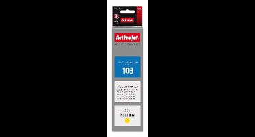 Activejet AE-103Y inkt (vervangt Epson 103 C13T00S44A; Supreme; 70 ml; geel)