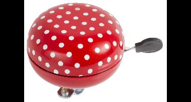 Fietsbel Ding-Dong M-Wave ø80mm - ladybird red