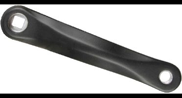 Crankarm links M-Wave Shimano 170mm aluminium - zwart