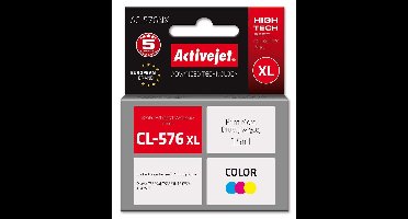Activejet AC-576NX inktcartridge 1 stuk(s) Compatibel Hoog (XL) rendement Blauw, Rood, Geel
