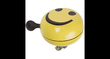 Fietsbel Ding-Dong M-Wave ø80mm - smiley yellow