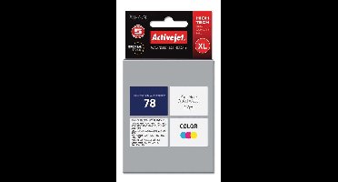 Activejet AH-78N inktcartridge 1 stuk(s) Compatibel Hoog (XL) rendement Cyaan, Magenta, Geel
