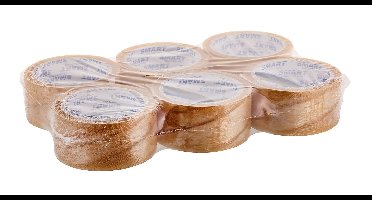 BSTech Solvent Transparant plakband 48 mm x 60 m 6 st.