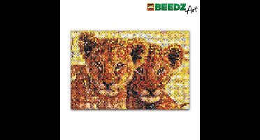SES Creative Beedz Art Strijkkralen Leeuwenwelpen 30x45.5 cm 7000 Stuks