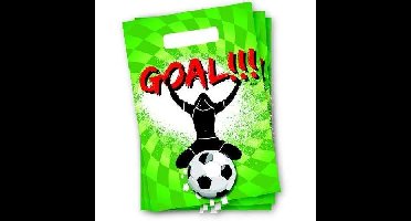Sportieve Goal Partytasjes 6 Stuks