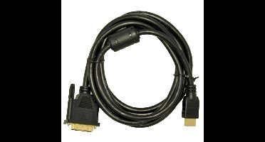 Akyga AK-AV-11 video kabel adapter 1,8 m HDMI Type A (Standaard) DVI-D Zwart