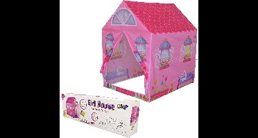 Speeltent Huis 72x95x102 cm Roze