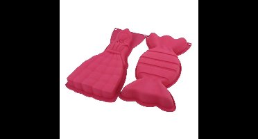 Silicone Bakvorm Snoep/Princes 17x3x32 cm Roze
