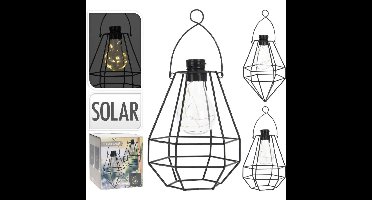 Solar Bulb LED Draadlantaarn Zwart Assorti
