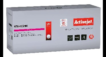 Activejet ATH-415MN tonercartridge voor HP printers; Vervanging HP 415A W2033A; Supreme; 2100 pagina's; Paars, met chip