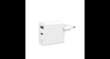 Gembird TA-UC-PDQC65L-W-01 oplader voor mobiele apparatuur Universeel Wit AC Snel opladen Binnen