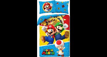 Mario Dekbedovertrek Todd, Mario, luigi & bowser 140 x 200 cm