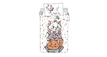 Aristocats Peuterdekbedovertrek Friends - 100 x 135 cm - Katoen