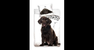 Dekbedovertrek hond - 140 x 200 cm - 60 x 70 cm