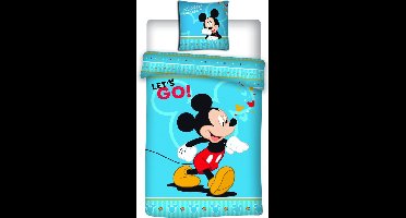 Disney Mickey Mouse Dekbedovertrek Let's Go- 140 x 200 cm - Polyester