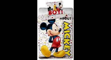 Disney Mickey Mouse Mad About dekbedovertrek 140 x 200 cm