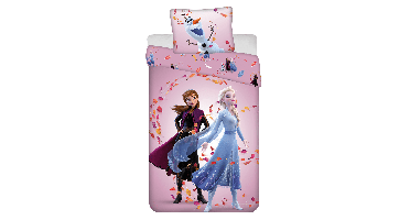 Disney Frozen Dekbedovertrek Magisch- 140 x 200 cm - Katoen - 50x 70cm