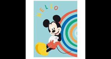 Mickey Mouse fleece Plaid Hello 100 x 140 cm
