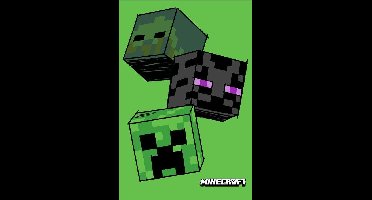 Minecraft fleece plaid groen - 100 x 150 cm