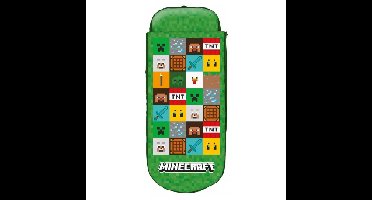 Minecraft opblaasbaar bed groen 150 x 62 x 20 cm